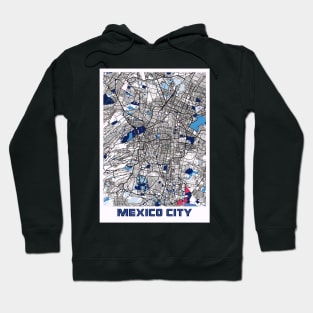 Mexico City - Mexico MilkTea City Map Hoodie